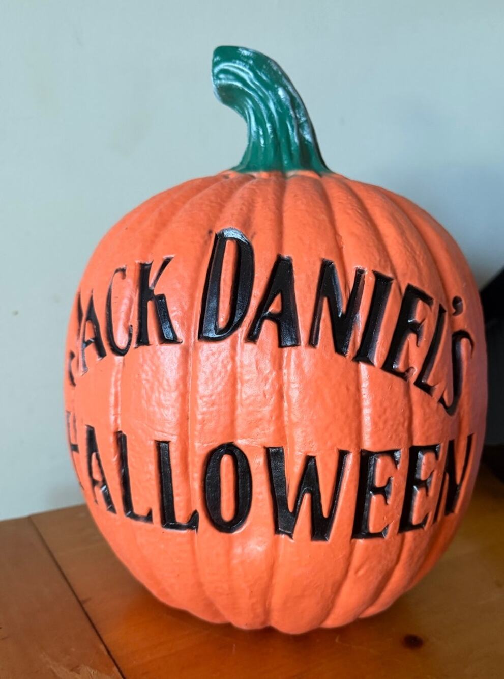Jack Daniel’s Old No. 7 Halloween Pumpkin Blow Mold Advertising Display Rare